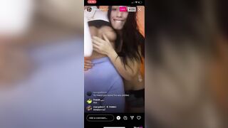 maryjdiez1 with shy friend lesbian show Instagram